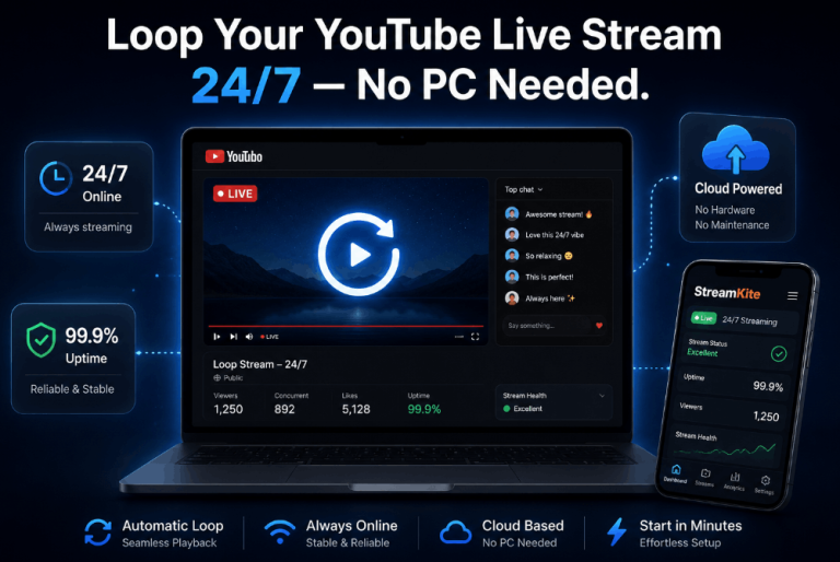 How to Loop a Video on YouTube Live 24/7 (2026)