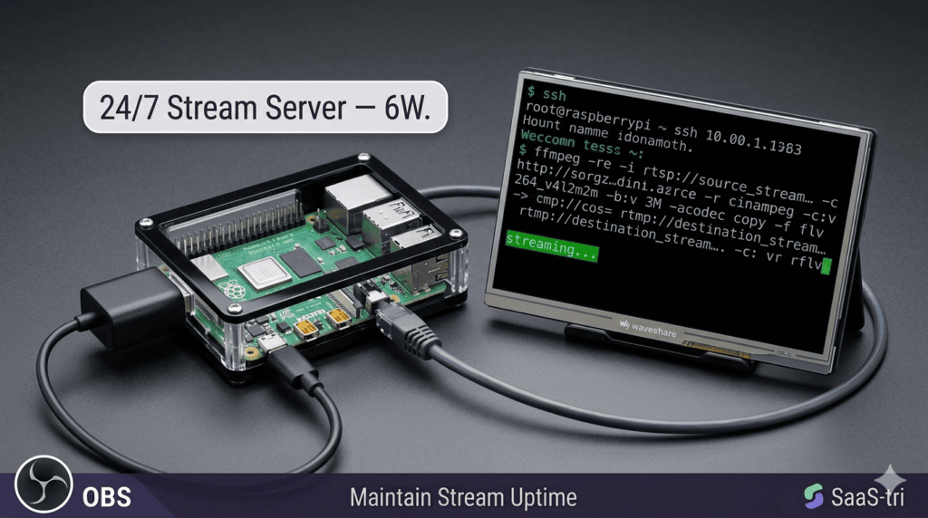 Stream buffering cause and fix diagram showing bitrate, CPU, and network factors
