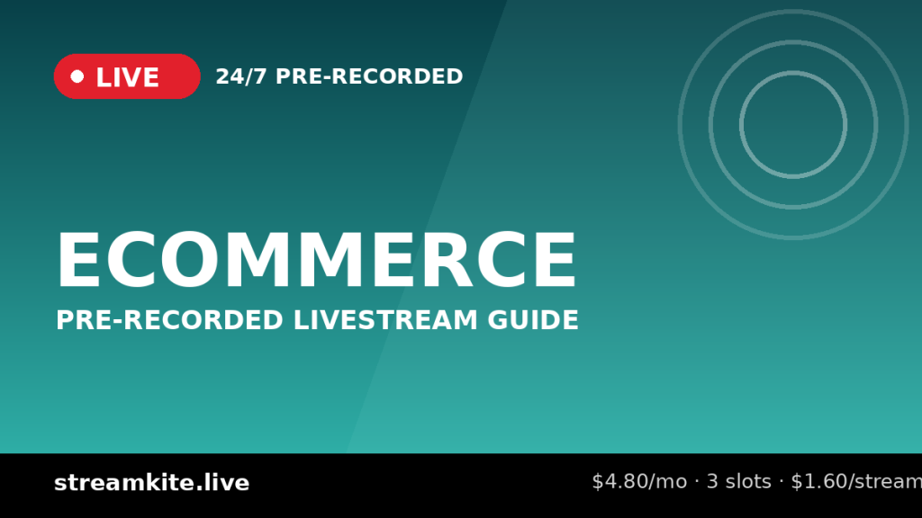 Pre-Recorded Livestream for Ecommerce Brands: An Always-On Demo Channel