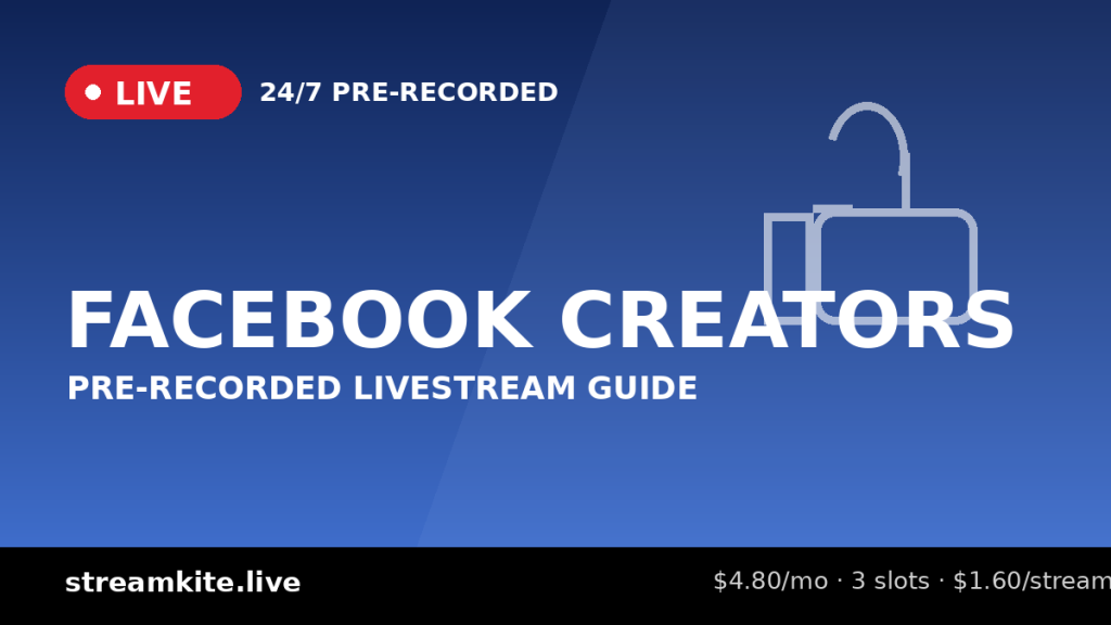 Pre-Recorded Livestream for Facebook Creators
