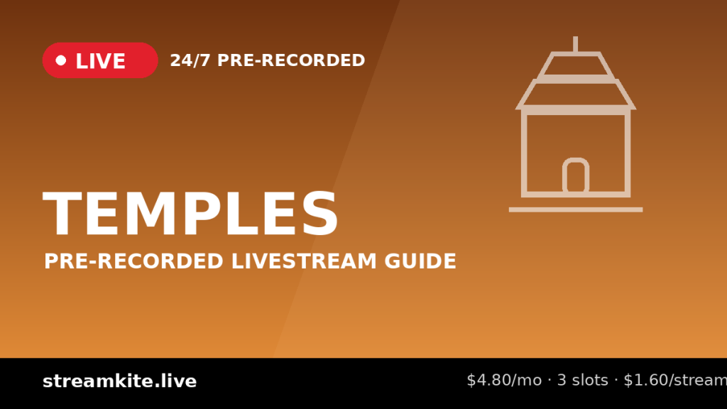 Pre-Recorded Livestream for Temples: Full Guide